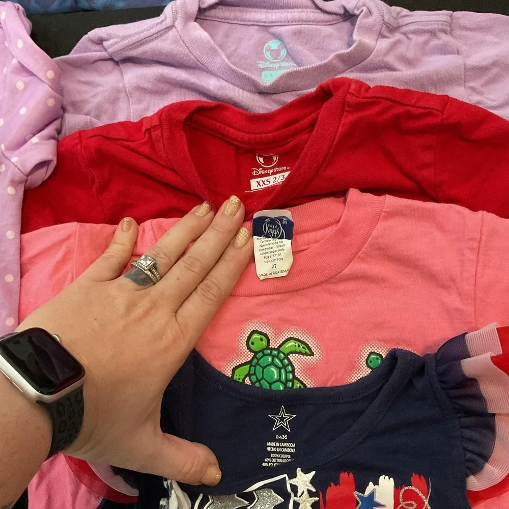 Mixed Brands Outfit Lot Girls 2T/24M 21pc Tops Pants Dresses Disney Minnie